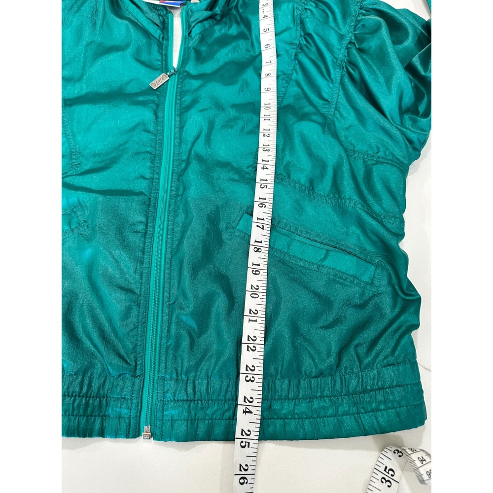 Vtg TAIL Sporty Teal Tracksuit Womens M Jacket Pants Retro Tennis - Picture 9 of 13
